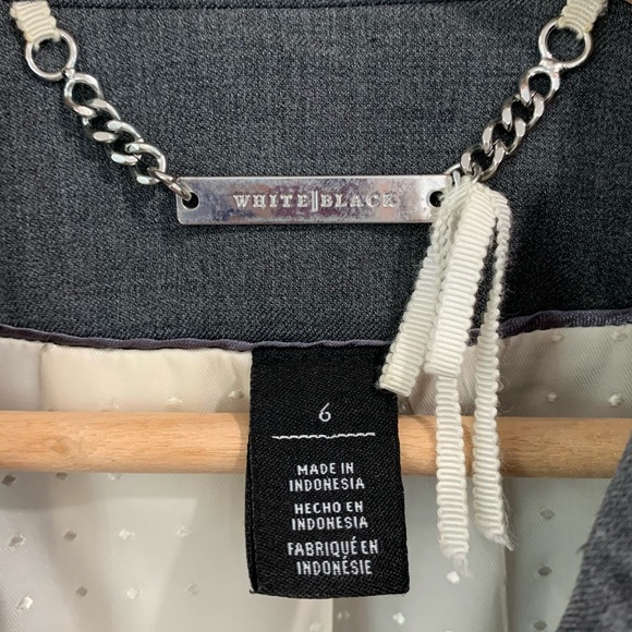 White House Black Market Gray Wool Blend Blazer 6 - Picture 3 of 8